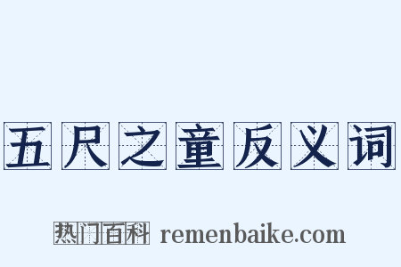 五尺之童反义词是什么意思的图片